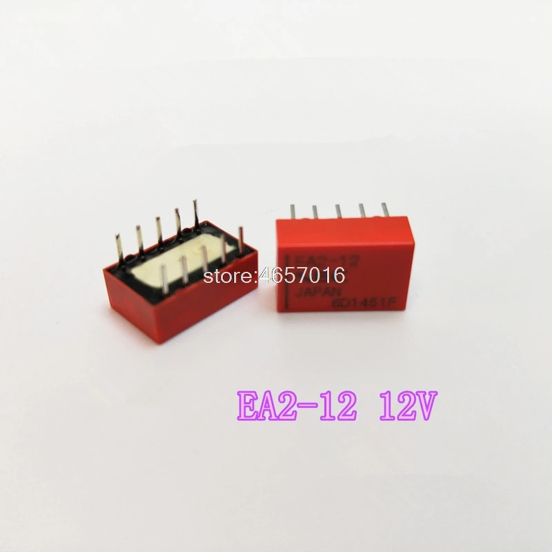 

10pcs/Lot Signal Relays EA2-12 10-pin 1A replaces TQ2-12V EA2-12NU