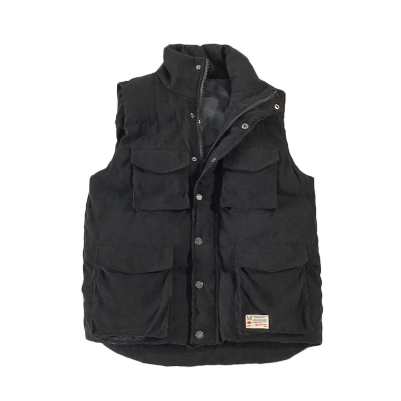 M-4XL 5XL зимняя куртка для мужчин повседневные утолщённые теплый жилет милый