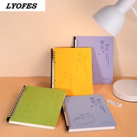 loose leaf plastic binding ring spiral rings paper notebook stationery office supplies kawaii diary notepads stationery