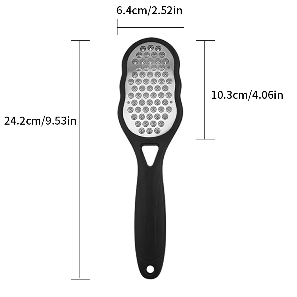 

Pedicure Foot File Callus Remover Stainless Steel Foot Scraper Portable Rasp Colossal Foot Grater Scrubber Pro For Wet/Dry Feet
