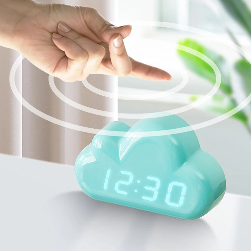 Необычный дизайн Двухцветные светодиодные лампы Usb-часы с аккумулятором