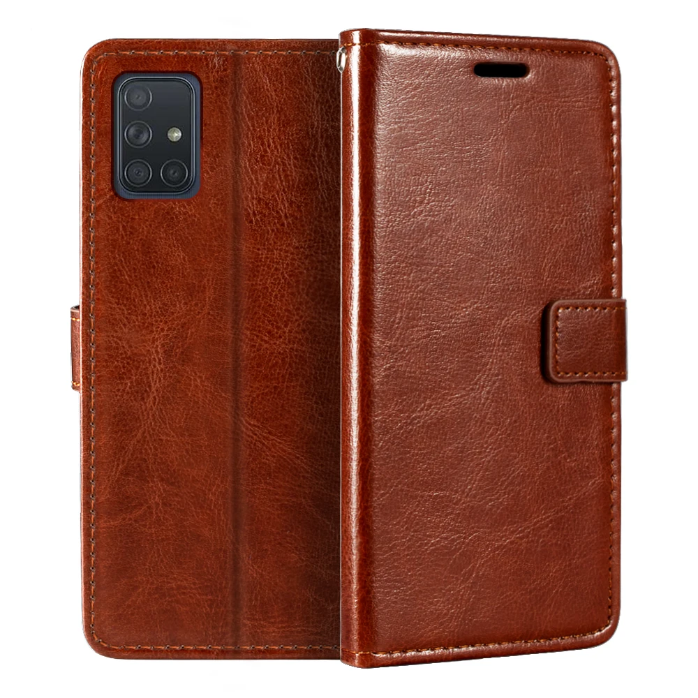 

Чехол для Samsung Galaxy A71, кошелек премиум класса из искусственной кожи, магнитный чехол с держателем для карт и подставкой для Samsung Galaxy A71