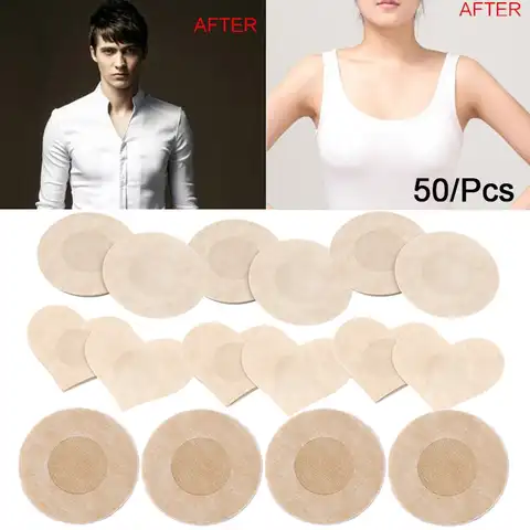 10/50pcs Women Invisible Breast Lift Tape Overlays on Bra Nipple Stickers Chest Stickers Adhesivo Bra Nipple Covers Accessories