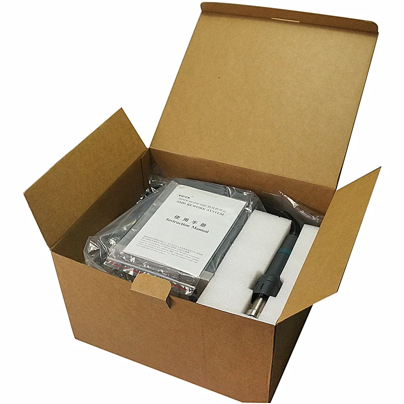 Паяльная станция Quick 861DW с микрокомпьютером 1000 Вт для ремонта переделки тепловой