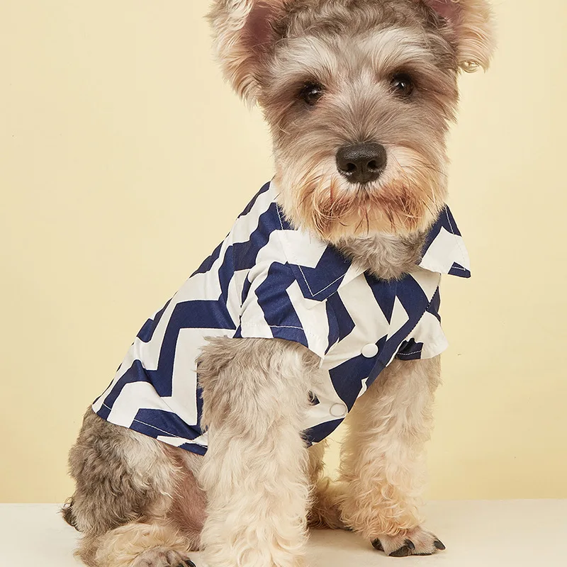 

2021 лето домашнее животное одежда футболка для маленькой собачки Ins ветер личность кардиган кошка костюмы Одежда для собак аксессуары для со...