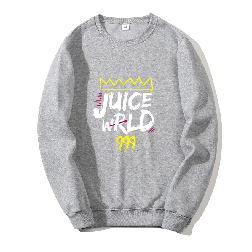 

Толстовка унисекс с капюшоном Juice WRLD, Свитшот в стиле Харадзюку, повседневная одежда в стиле хип-хоп, качественный пуловер для пар, на осень-з...