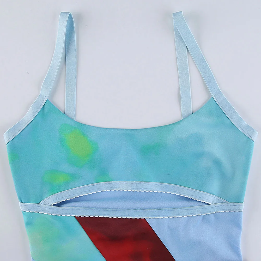 

Y2k Vestidos Dress Street Wear Striped Spaghetti Strap Front Tailoring Sexy Carnival Party Party Beach Strapless Summer Ladies