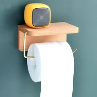 beech tissue holder black walnut paper holders wall mounted no punching installation hanging toilet home bathroom accessories