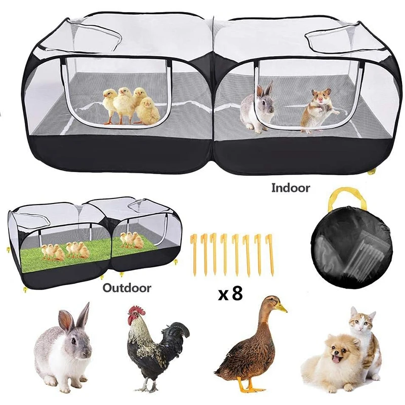 Переносная большая ручка для курицы уличный корпус мелких животных