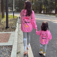 vigarelyan parent child suit fashion family clothes cartoon print pullover and legging set for girls and women autumn family set