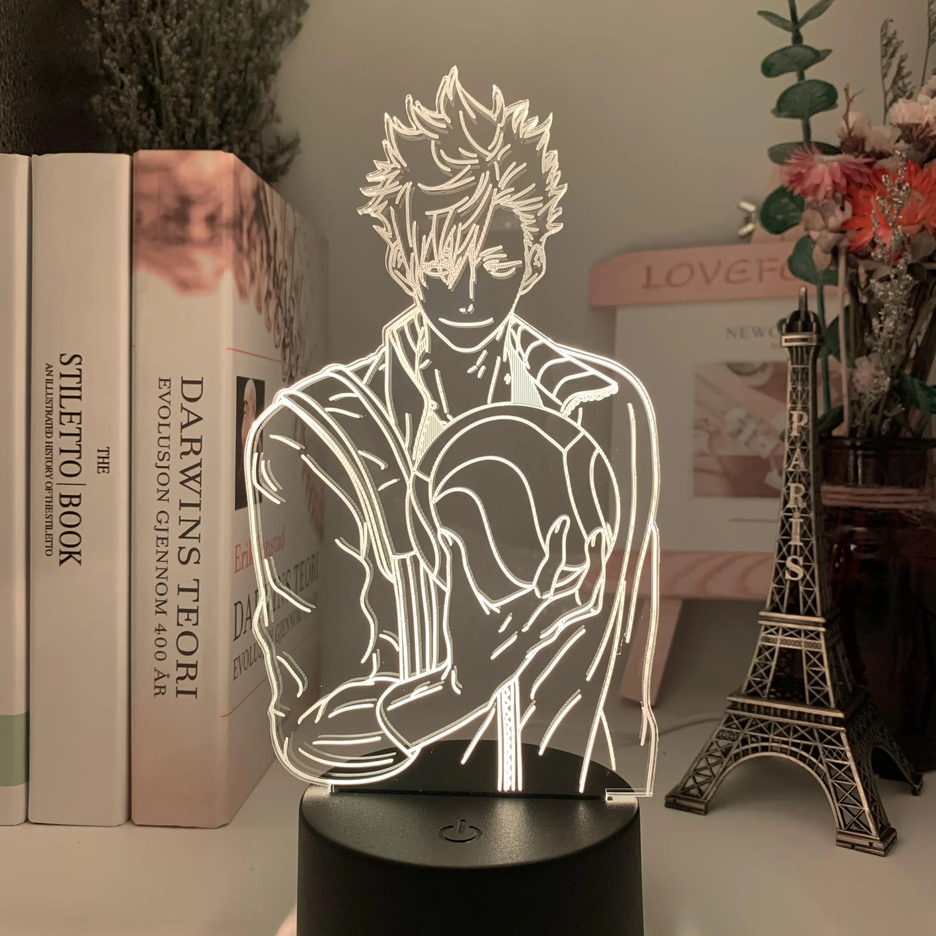 3D TETSURO KUROO Led аниме лампа (кошма) Манга подарок 3d Ночной светильник отаку хорошо