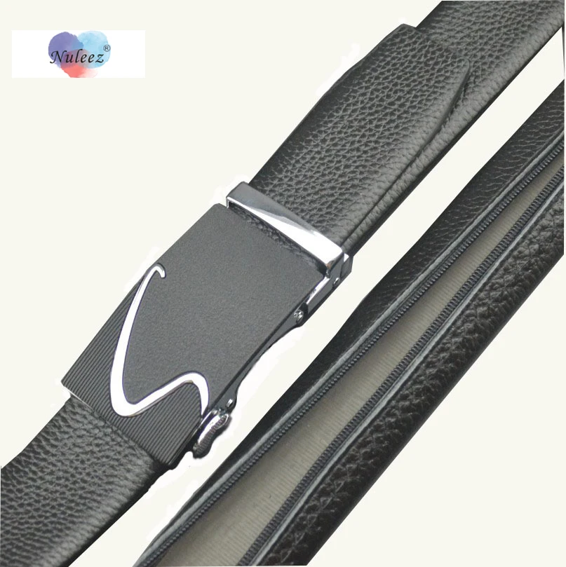 

Мужской ремень из натуральной кожи с автоматической блокировкой головы