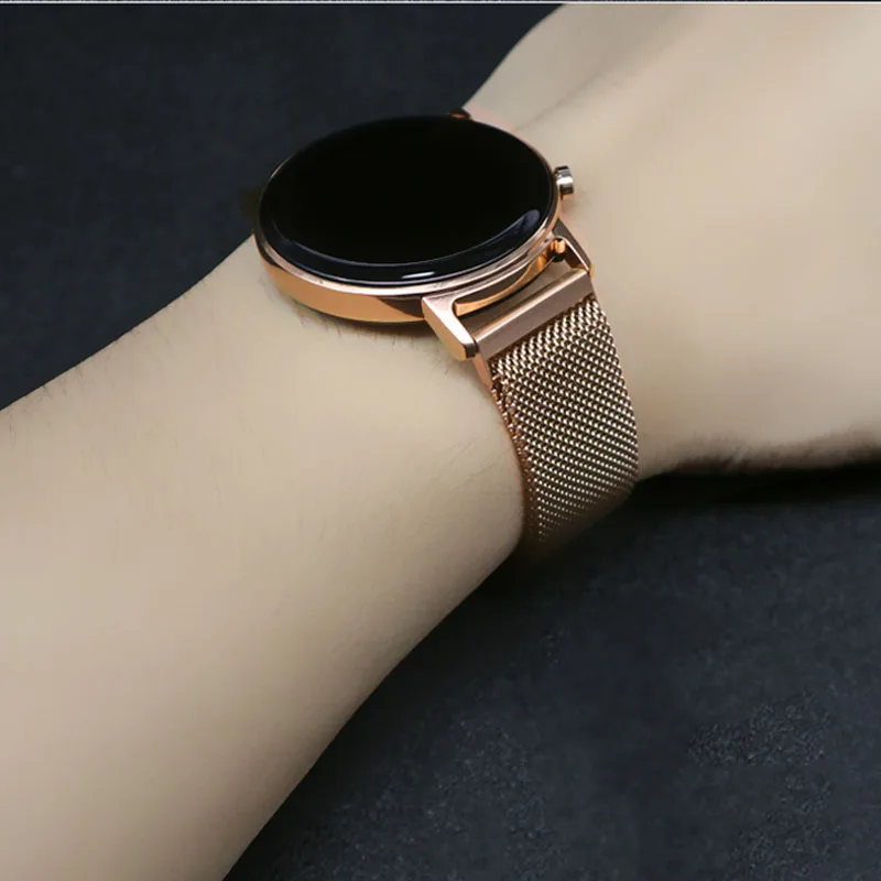 Ремешок магнитный для Samsung Gear S3 Frontier/S2 браслет Huawei GT/GT2/2e/Pro Galaxy watch 3/46 мм/42 мм/Active 2 20