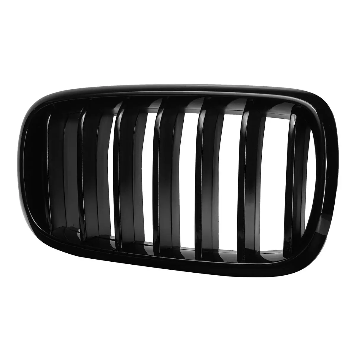 

1Pair ABS Glossy Matte Black 2 Slats Lines Car Front Kidney Sport Grilles For BMW F15 F16 X5 X6 2013-2017 Replacement Grille