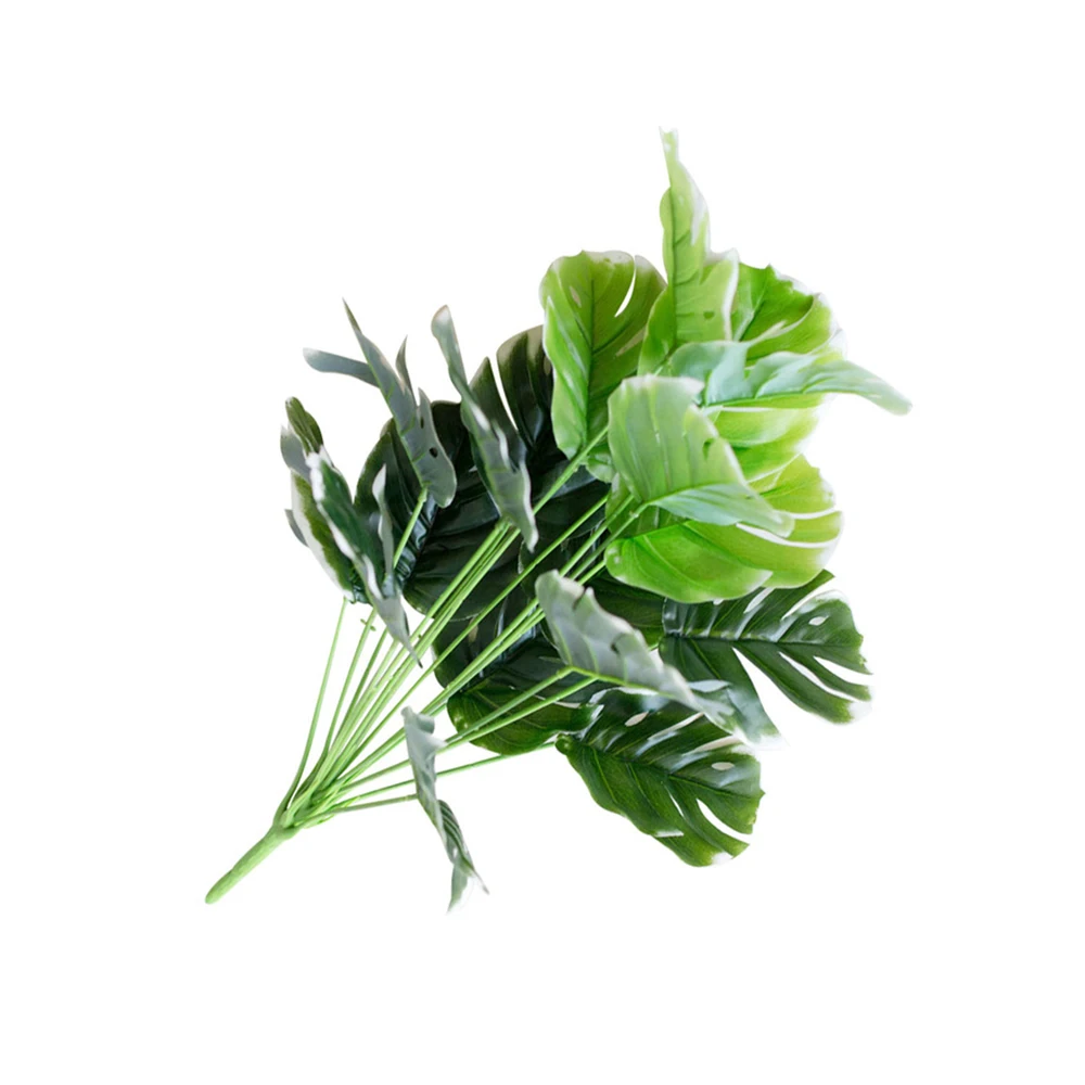 1 шт большой тропических монстера пальмовых листьев искусственные растения