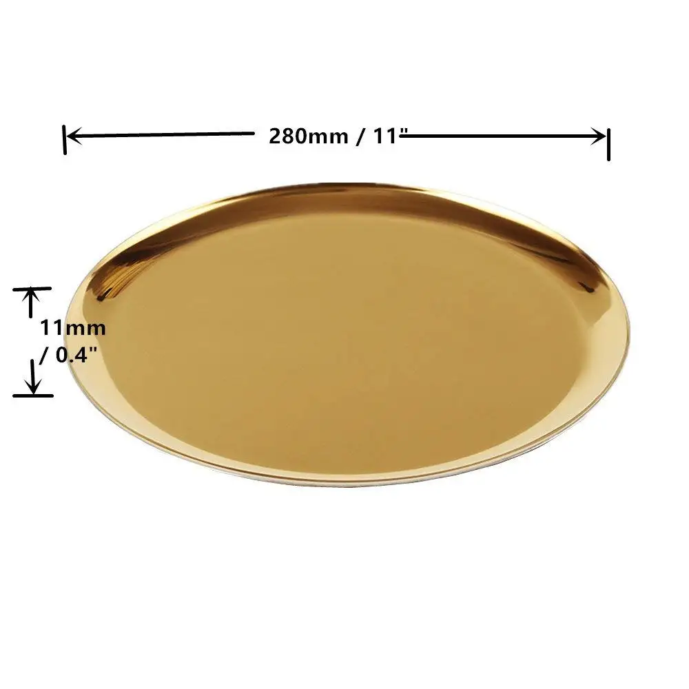 

Large Stainless Steel Tray, Heavy Duty kitchen Storage Trays Suitable for home, wedding, party, christmas decorations for home