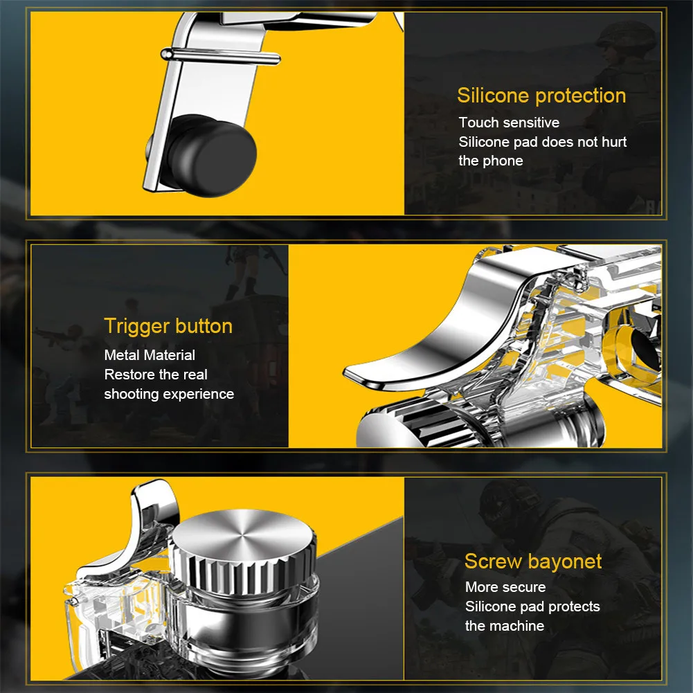 Мобильный телефон с кнопками для стрельбы металлический игровой курок-шутер