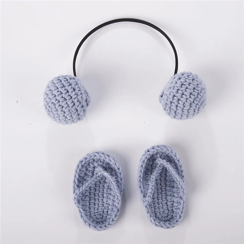 gray headset shoes Jane Z Ann мини-ноутбук маленькая Компьютерная гарнитура Новорожденный ребенок креативный реквизит для фотосессии аксессуары для студийной съемки - Цвет: gray headset shoes