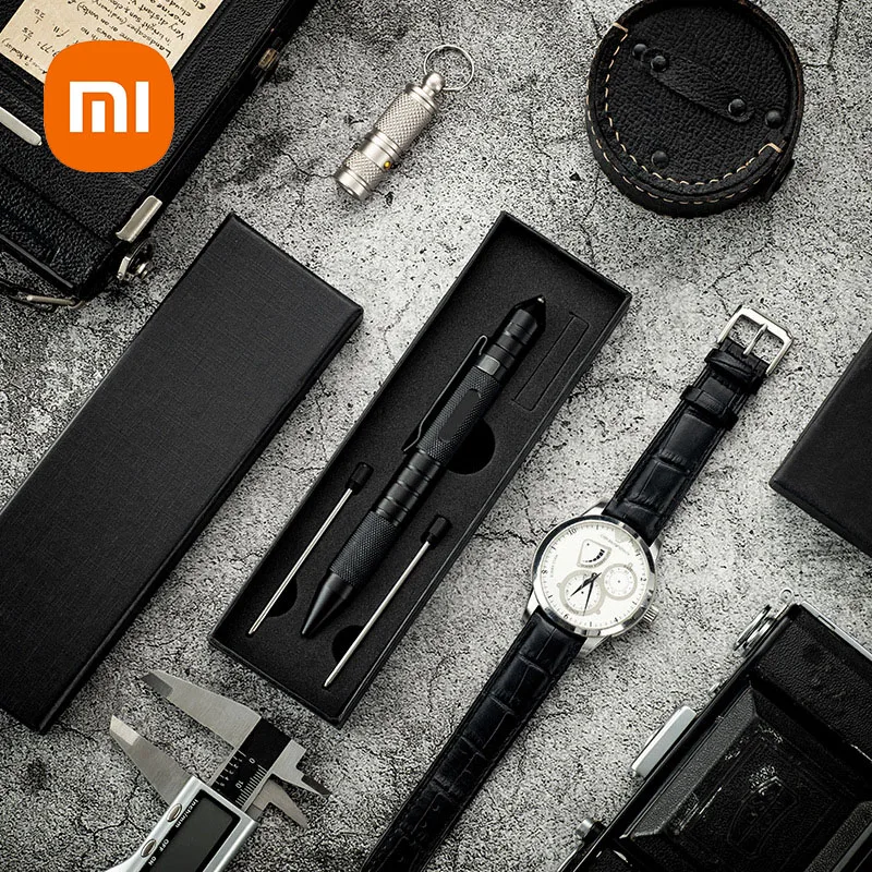 

XIAOMI Multi-Function Tactical Pen Military Defense Supplies Flashlight Strobe Bottle Opener Glass Breaker Tool Security EDC