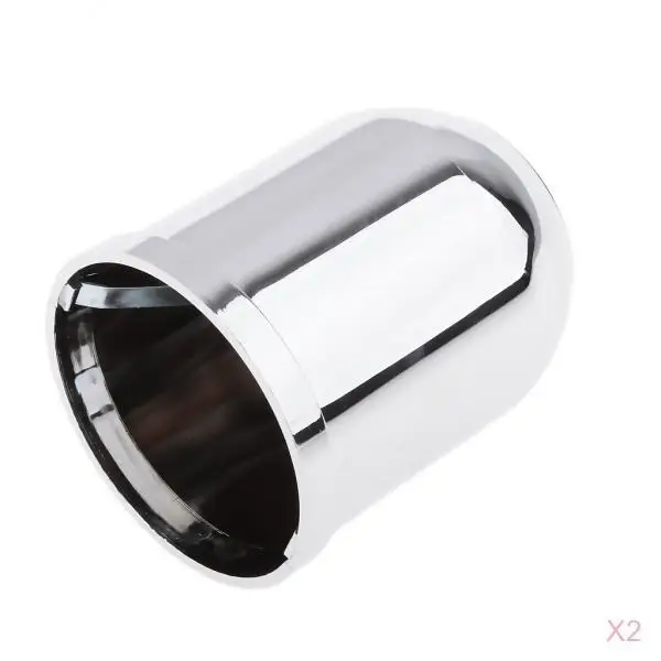 

DUAL Car Towbar Towball Plastic Cap Tow Ball Towing Protective Cover Chrome