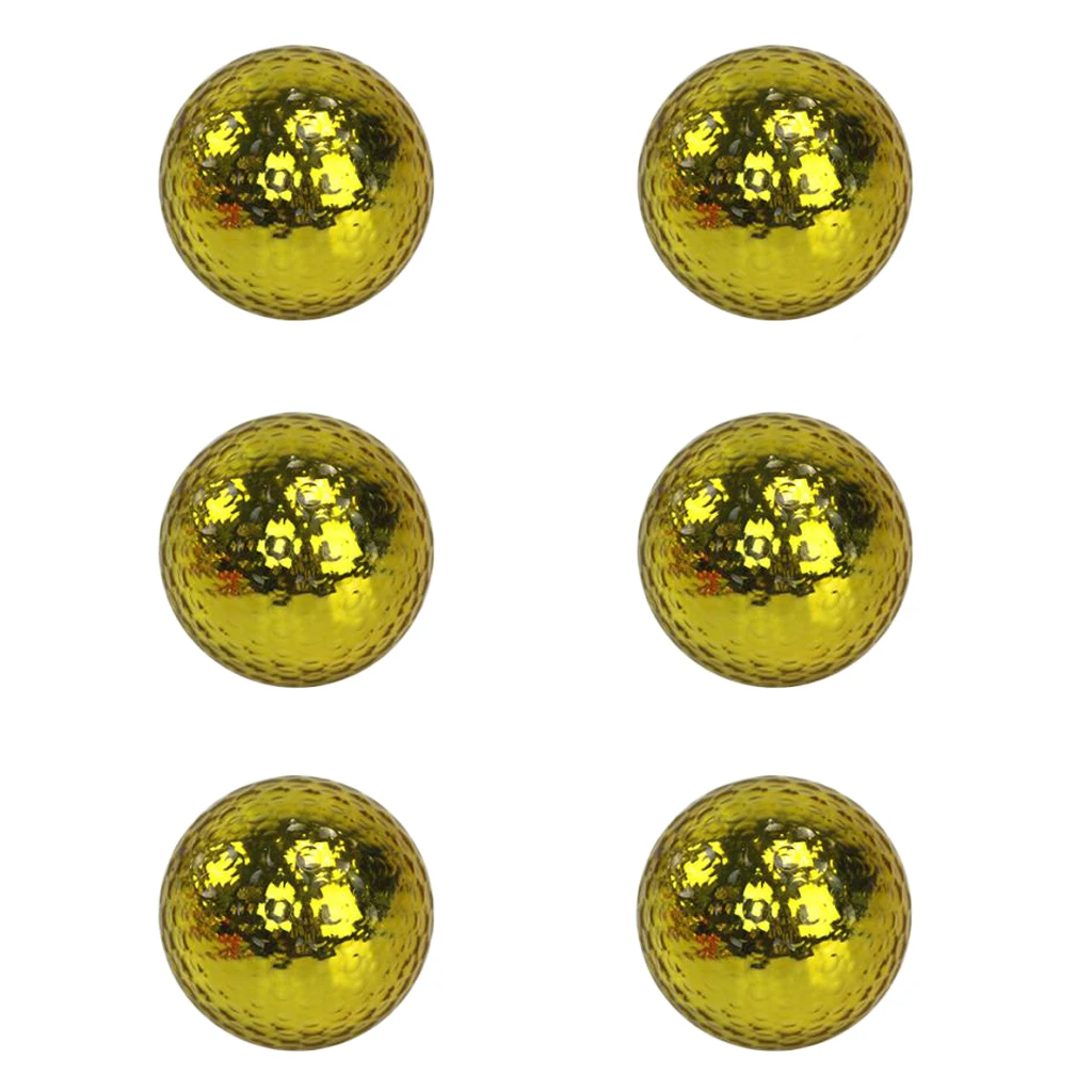 6 шт. Премиум двухслойный мяч для гольфа игры в гольф подарок Клубные аксессуары