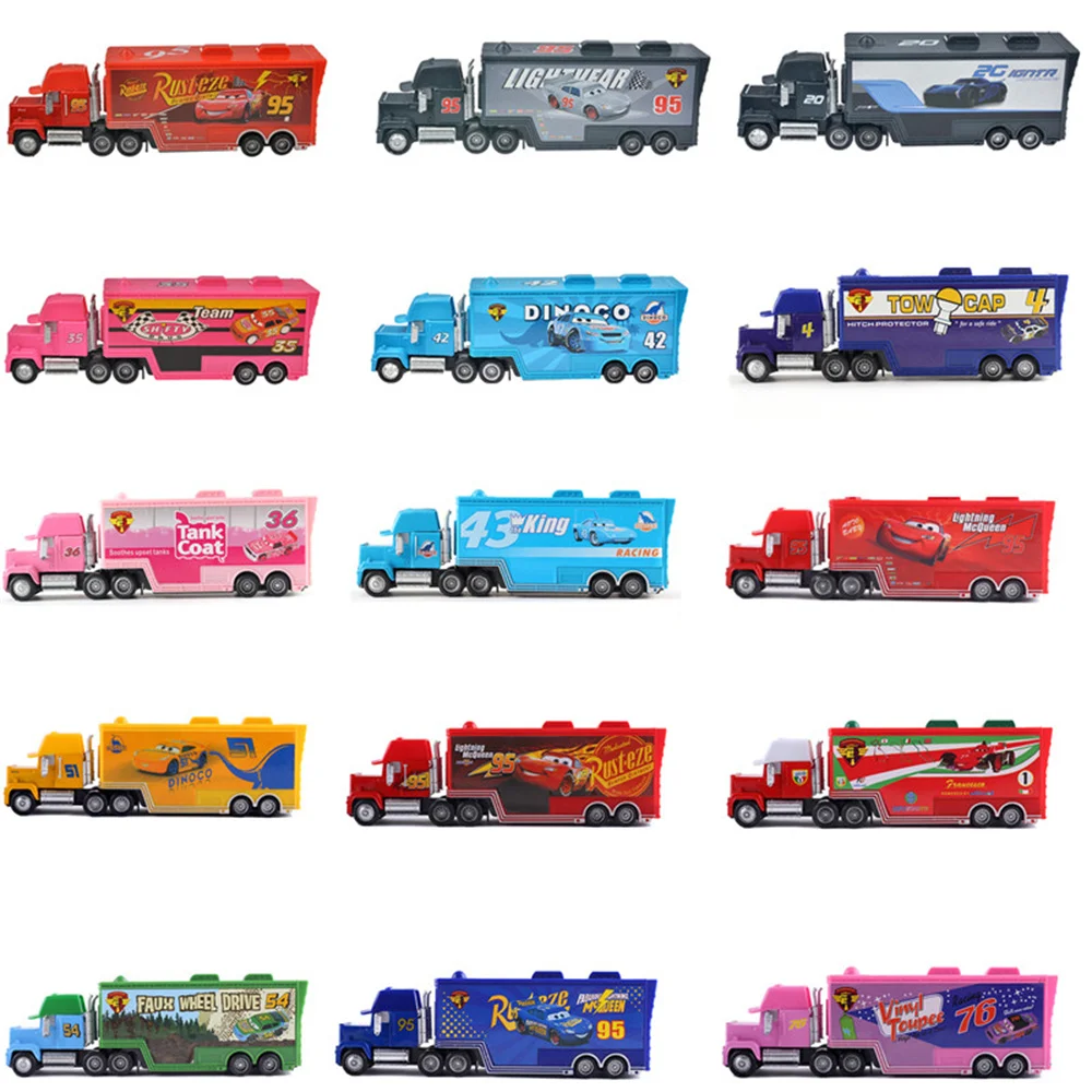 

Disney Pixar Cars 3 Mack toy truck mcqueen cars with iconic details and rolling wheels Diecast Model Car Toy for Birthday Gift
