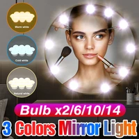 led makeup vanity light usb vanity mirror light hollywood dimmable led wall mirror lamp bathroom dressing table bulb for makeup