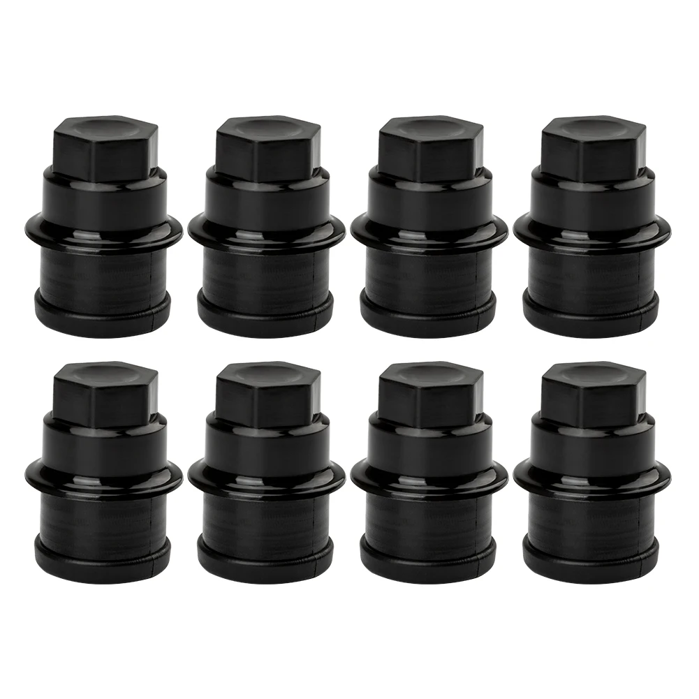 

8Pcs/lot New Black Wheel Lug Nut Covers Cap for Chevrolet GMC Cadillac Truck 15767268 12472838 Replacement Car Parts