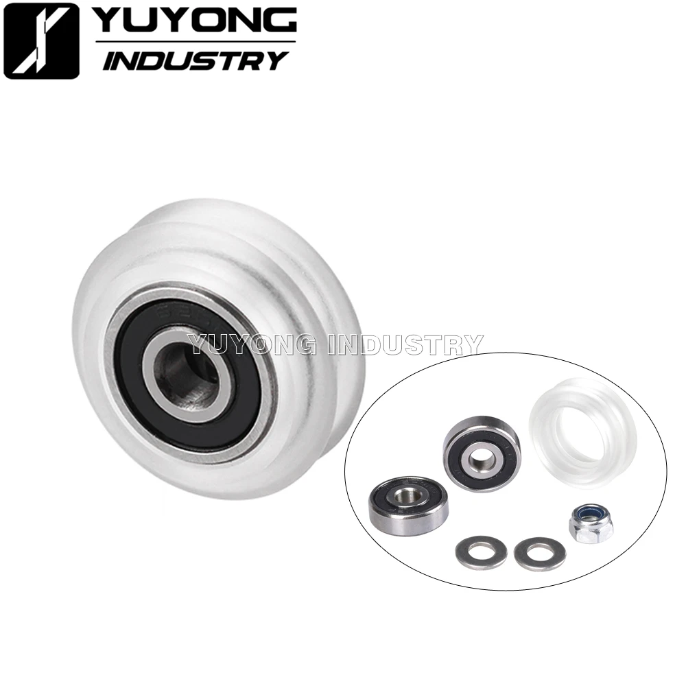 

100 комбо/лот Высокая точность CNC прозрачный Поликарбонат Xtreme двойной v комплекты колес для Openbuilds v-slot rail system