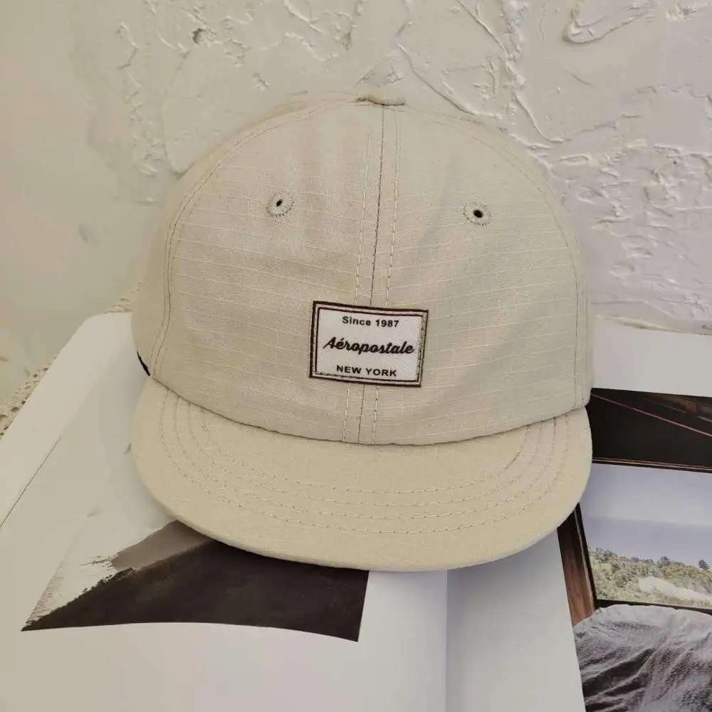 Бейсболка с коротким козырьком в стиле хип хоп Повседневная плоским хлопковая