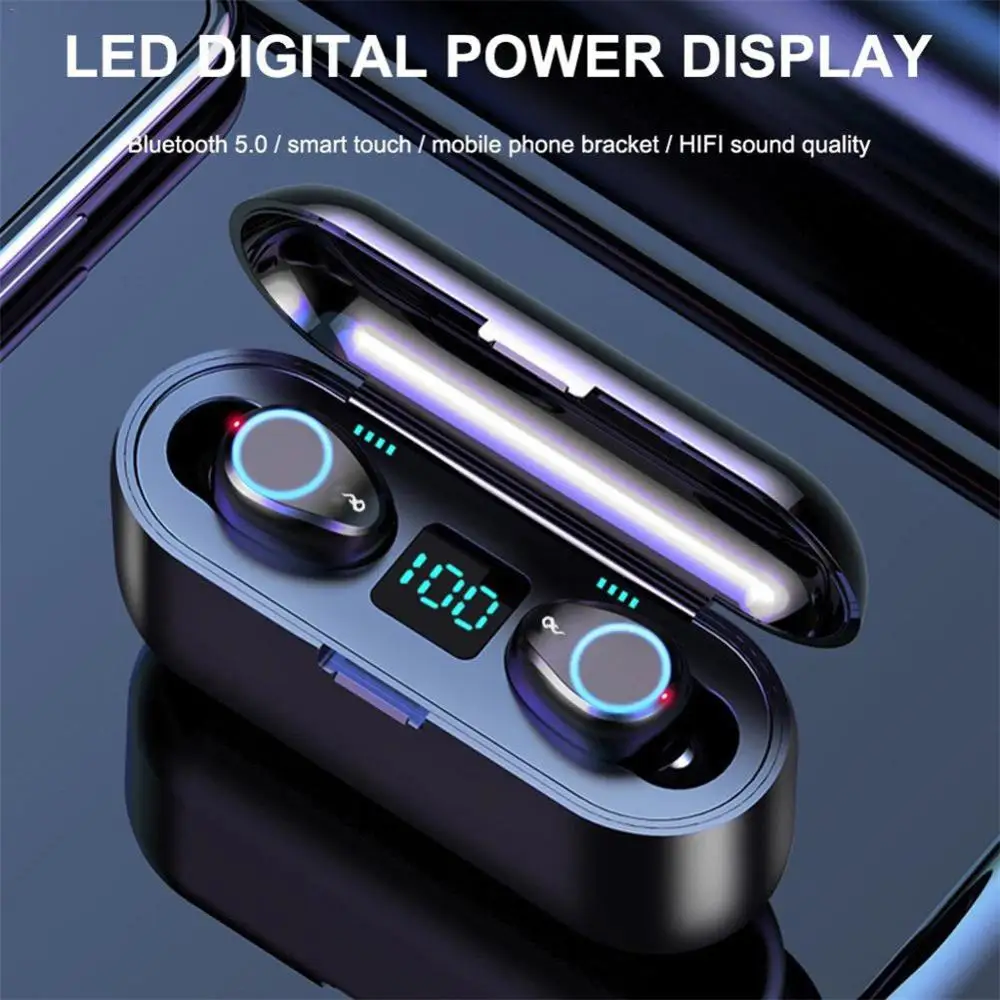 mini Bluetooth 5.0 Earphone with Charging Box Headset Stereo in stock Earbuds for MIjia Airdots iPhone Samsung Huawei mp4 | Электроника