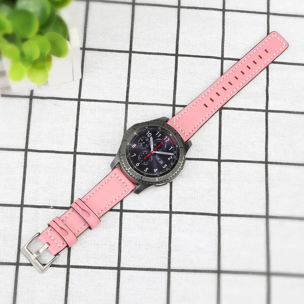 Ремешок из натуральной кожи для Samsung Gear S2/S3/S4|gear s2 classic|smart strapreplacement strap |