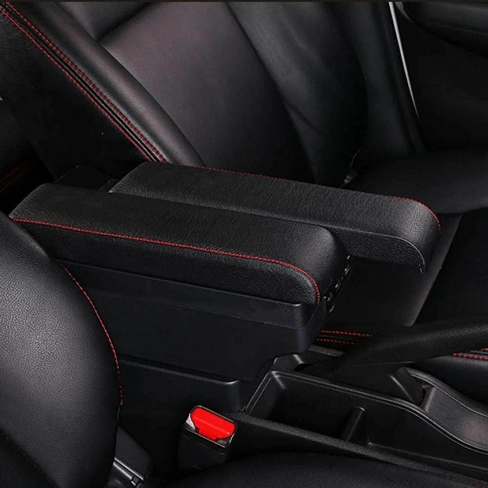 for ford figo armrest box central content box interior armrests storage car styling accessories part with usb free global shipping