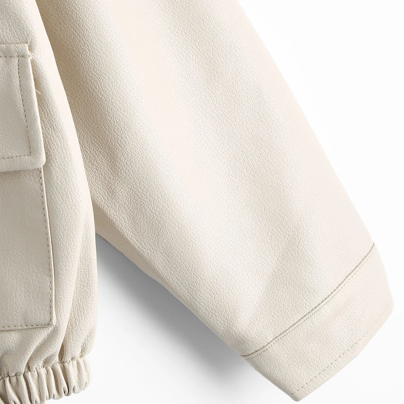 Fitaylor Осенняя винтажная куртка из искусственной кожи бейсбольная форма в стиле