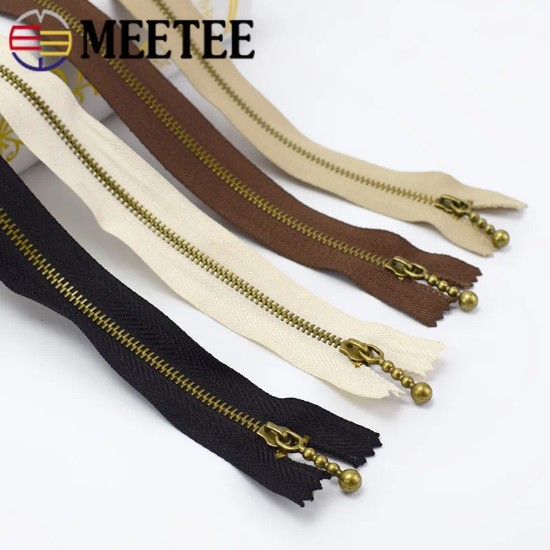 Meetee 3 #15/20/30/40 см металлическая быстрая ткань закрытый конец медный материал