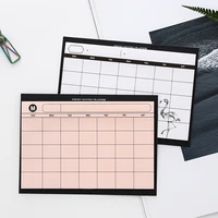 1pc 30 sheet creative simple weekly planner flamingo book desktop schedule month plan tear the notebook work efficiency summary