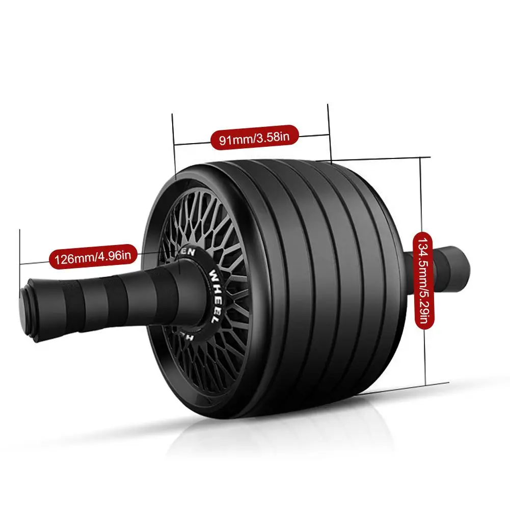 

Ab Roller No Noise Abdominal Wheel Ab Roller Non-slip Handle For Abs Core Workout Abdominal Muscles Gym Home Fitness Equipment