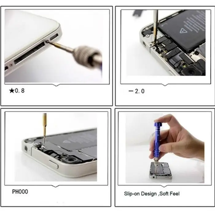 5 в 1 ремонтная отвертка DIY 5-в-1 сменный точный ручной набор инструментов.