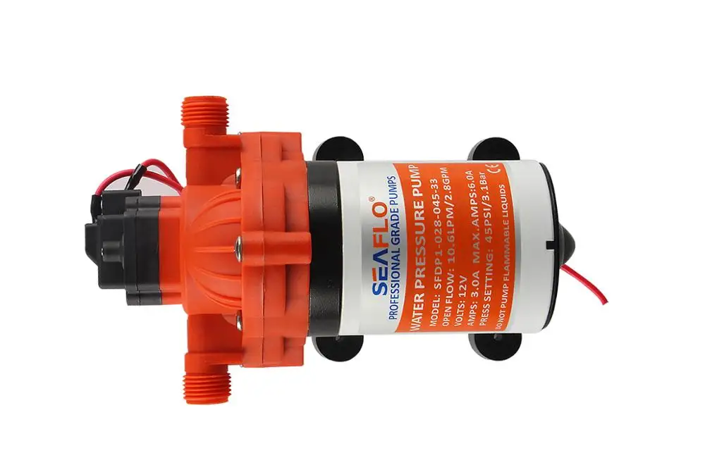 Новый мембранный Водяной насос низкого давления 12 В 45PSI 3 0 GPM SEAFLO морской водяной