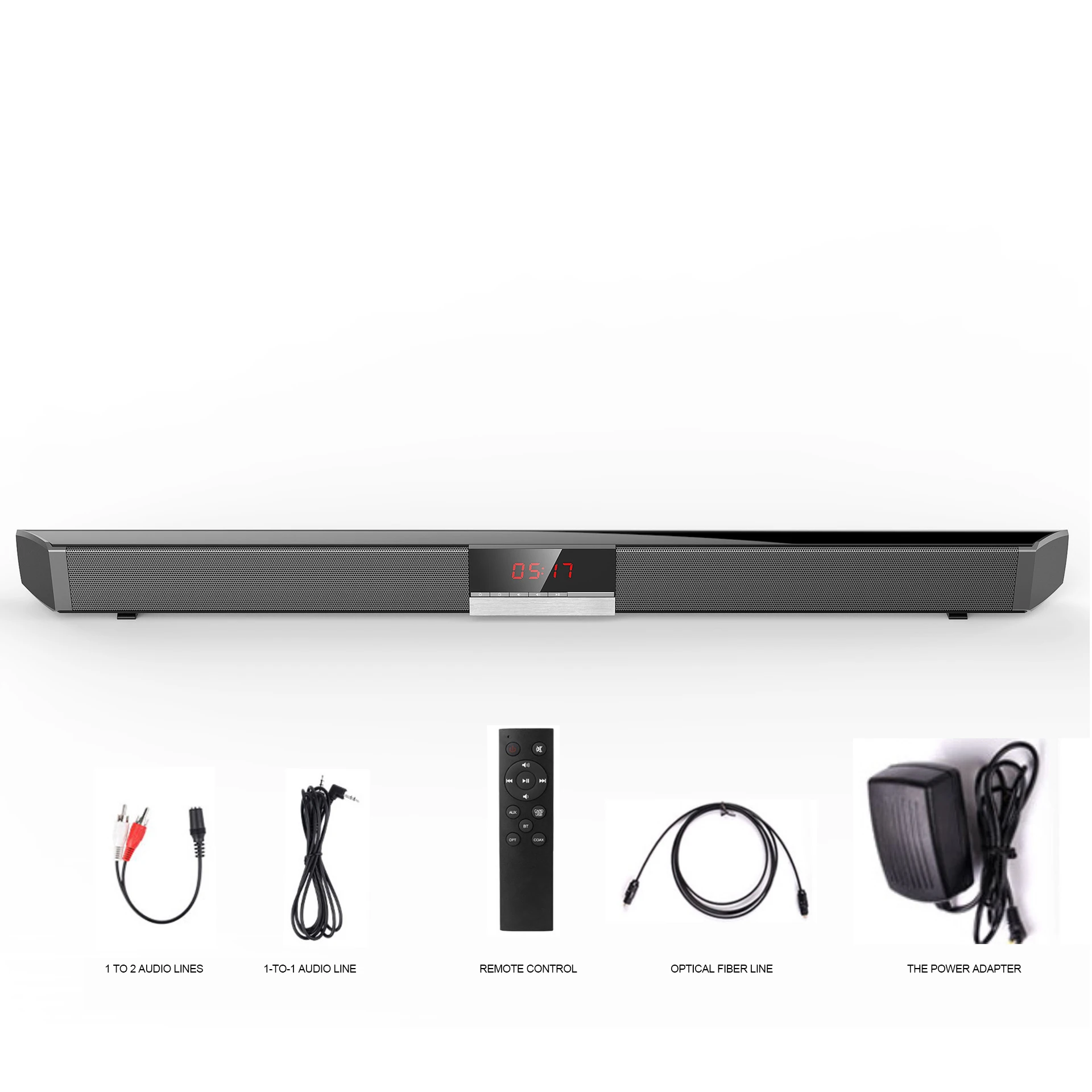 R100 Саундбар Bluetooth ТВ компьютер телефон звуковая панель беспроводной динамик поддержка оптический AUX In для домашнего кинотеатра
