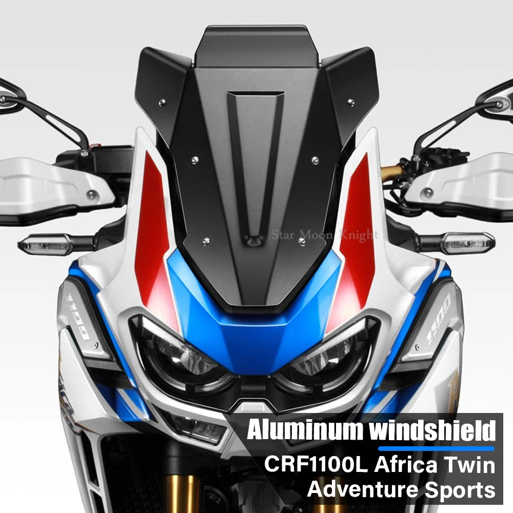 

Motorcycle Windshield Windscreen Aluminum Wind Shield Deflectore Fit For Honda CRF1100L CRF 1100 L Africa Twin Adventure Sports