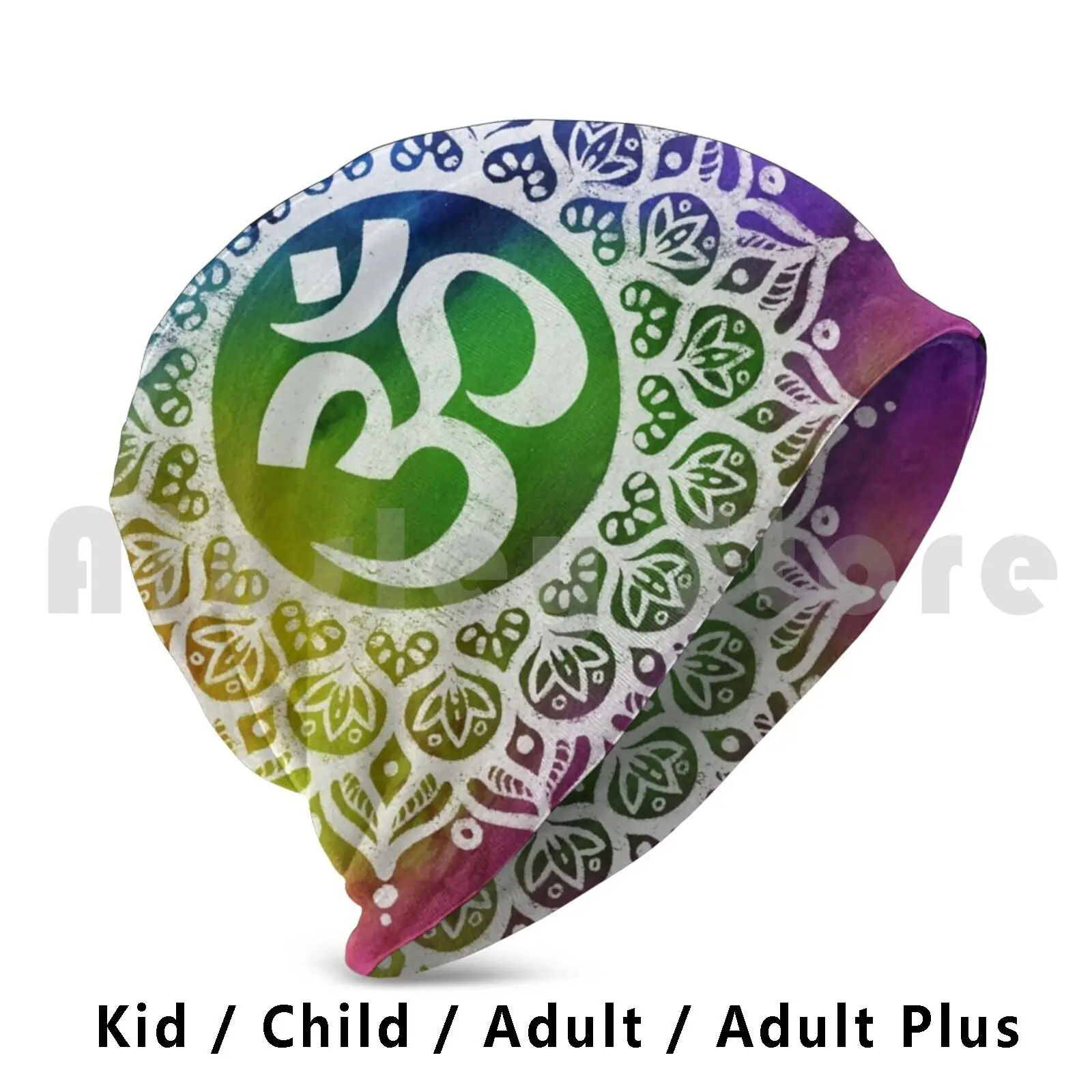 Шапочки Om Mandala вязаная шапка хип-хоп Мандала вдохновляющее вдохновение