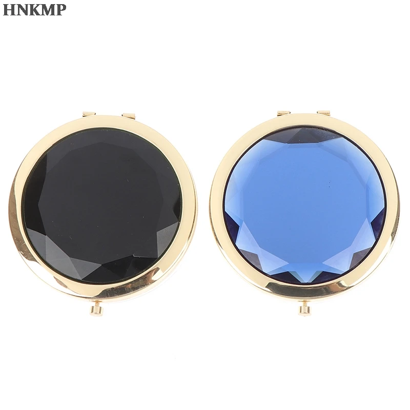 1 шт. Портативный компактный косметическое зеркало роскошная круглая с