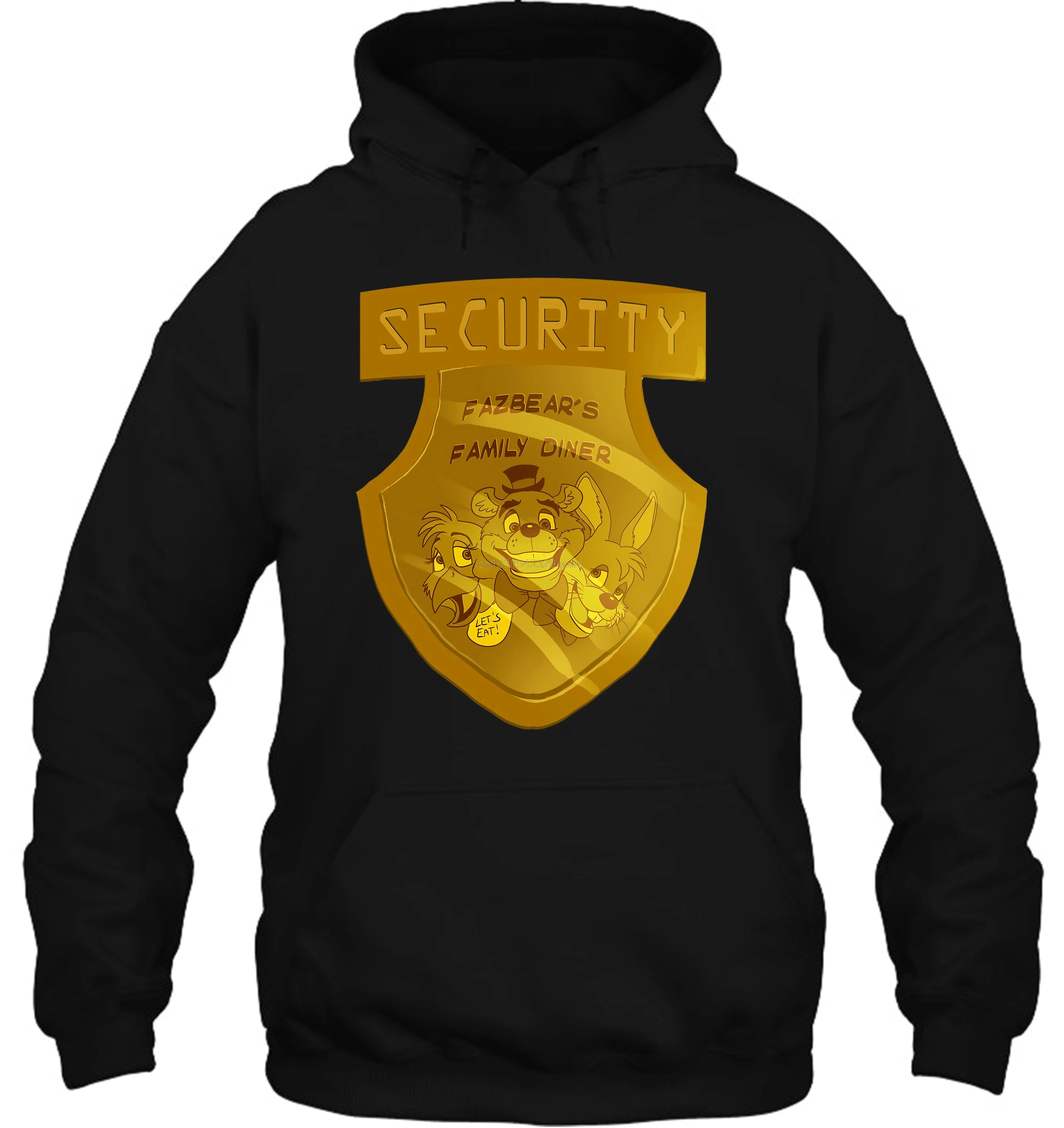 Толстовка FNAF для мужчин и женщин Классическая уличная одежда фиолетовый значок |