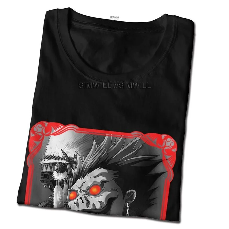 Футболка мужская с надписью Death Note Свободный Топ светлая футболка коротким