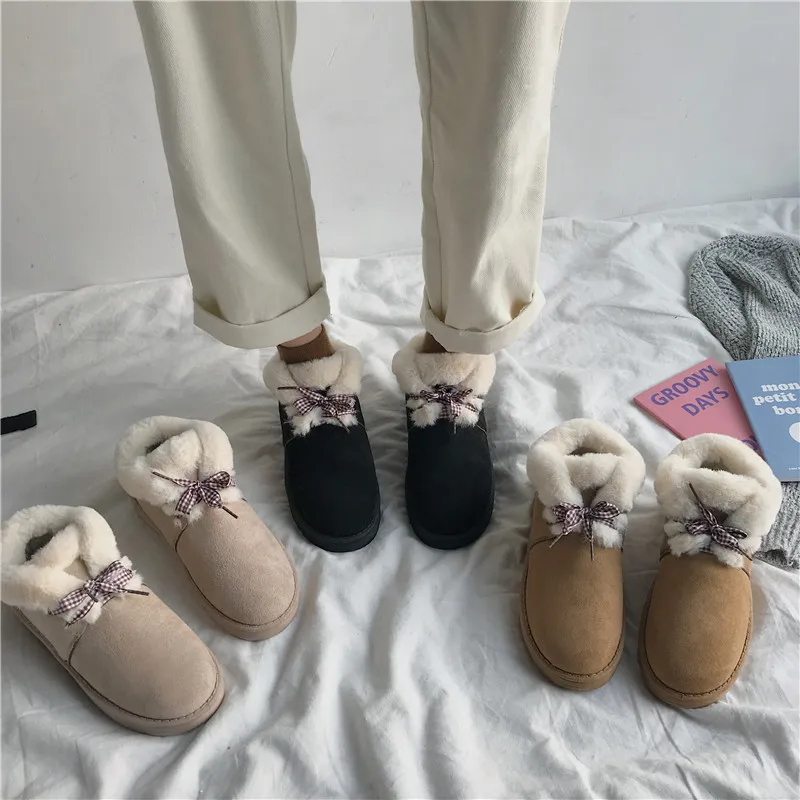 HEE GRAND/милые зимние ботинки коллекция 2019 года Плюшевые Теплые лоферы домашние