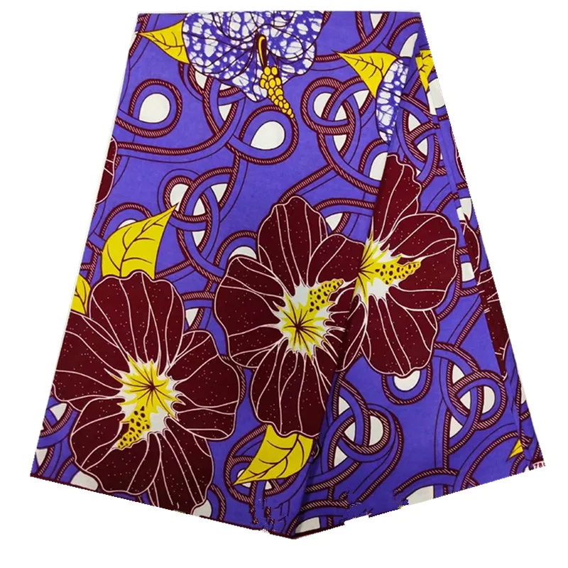 Африканская настоящая восковая ткань Нигерия Анкара Африканские Восковые