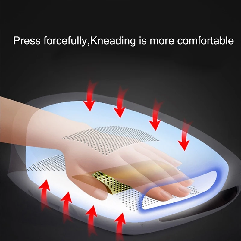 Satılık Elektrikli Acupressure Palmiye El Masaj Aleti Koruyucu Sıcak Sıkıştır Masaj Araçları Relax Parmak Spa Uyuşma Ağrı Kesici