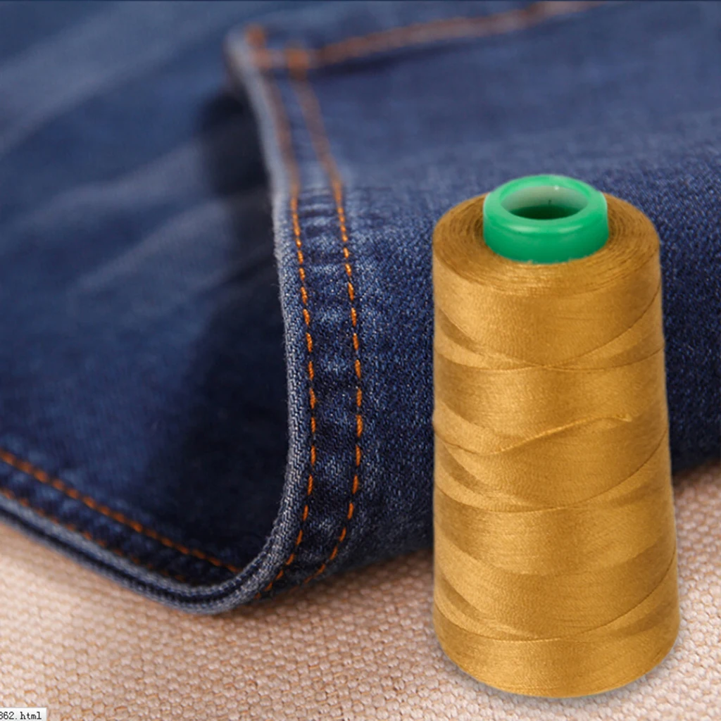 

Jeans Demin Shoes Bag Hard Craft Thread Strong Thick Heavy Duty Spools 3000 YDS Jeans Sewing Thread Shoes Bag Hard Craft Thread