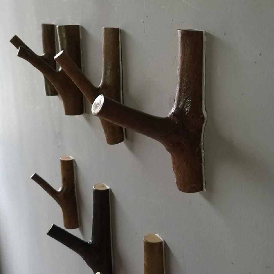 

Tree Fork hook Pure Handmade Natural Growth Log Branch Creative Link Pure Handmade Wall-Link Decorative Wood Frame Natura